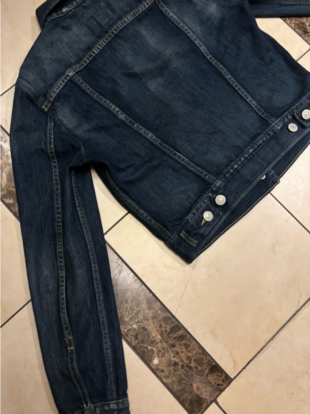 Levi's Dark Blue Denim Jacket with Button Front - Picture 5 of 6